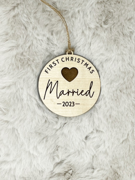 First Christmas Married Ornament (Year)