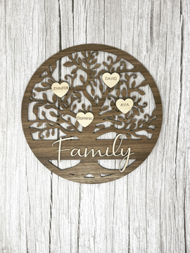 Family Tree with Hearts